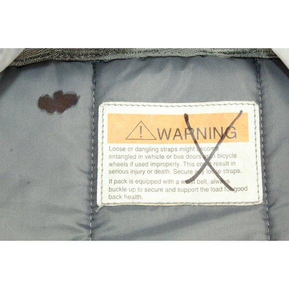 LL Bean Kids Deluxe Book Pack 37L Weatherproof Periwinkle Sky Chevron Backpack - Picture 11 of 12